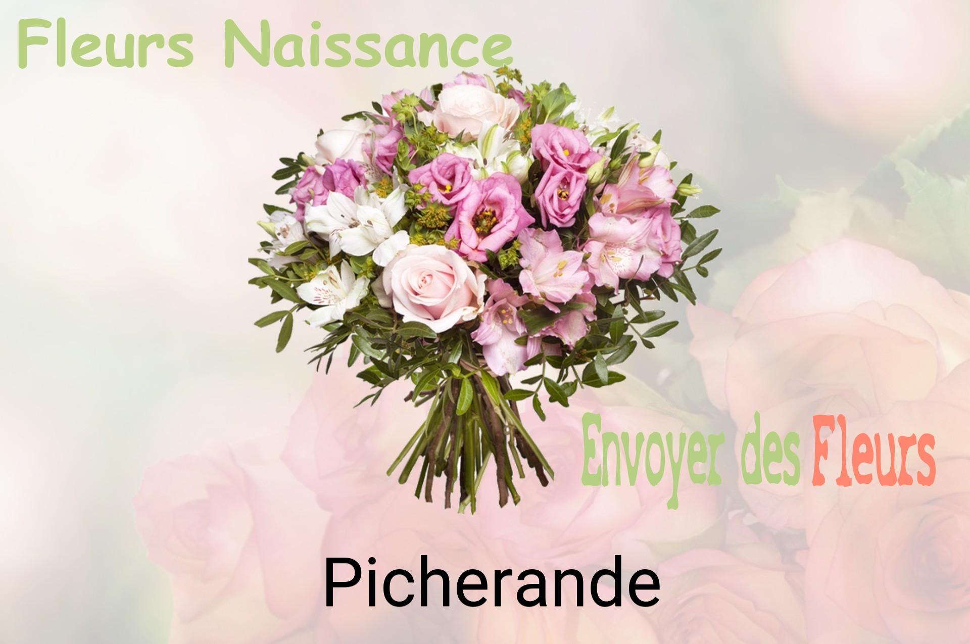 Bouquet de fleurs de naissance livré à Picherande